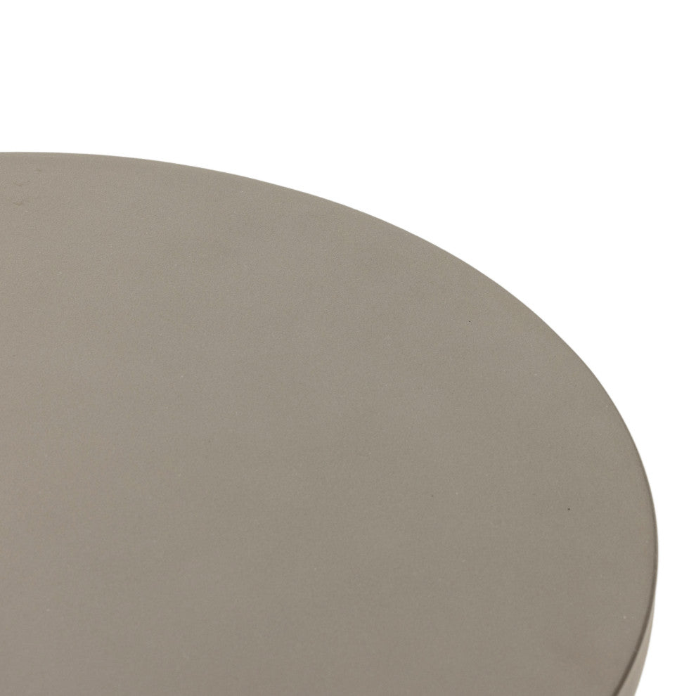 Huron Outdoor End Table-Textured Flint