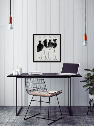 "Glam Noir" Framed Painting Print, 32"x32"