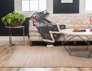 Unique Loom Light Brown Solid Williamsburg 4' 0 x 6' 0 Area Rug
