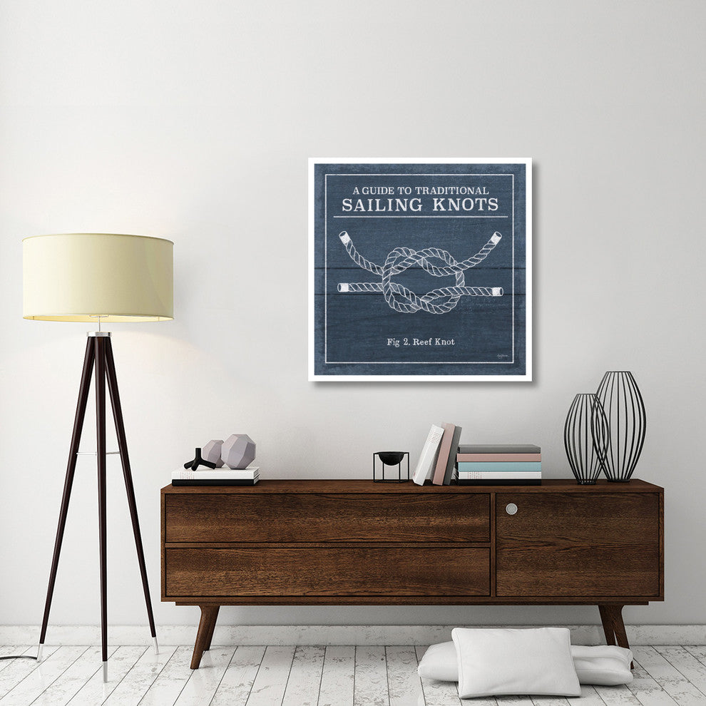 "Vintage Sailing Knots III" Digital Paper Print by Mary Urban, 38"x38"