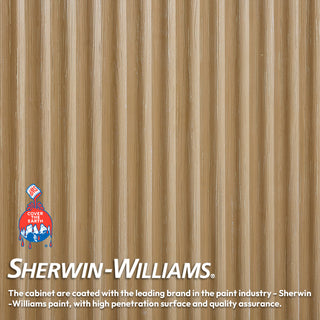 Vinnova Cadiz Bath Vanity, Composite Stone Top, Washed Ash Grey, 84", No Mirror