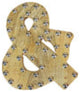 Handmade Eco-Friendly Wall Decor Alphabet Letter Block, 1.3x7.8x6