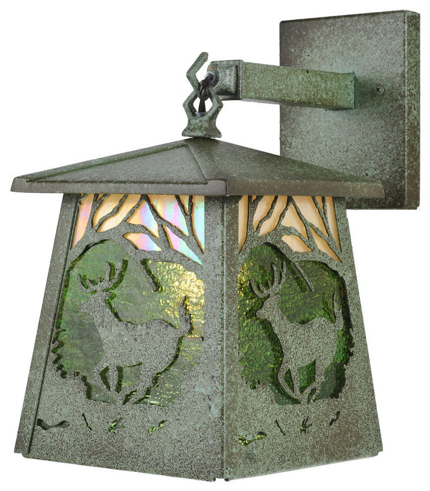 9 5"W Stillwater Deer At Dawn Hanging Wall Sconce