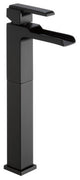Delta Ara Single Handle Vessel Channel Bathroom Faucet, Matte Black, 768LF-BL