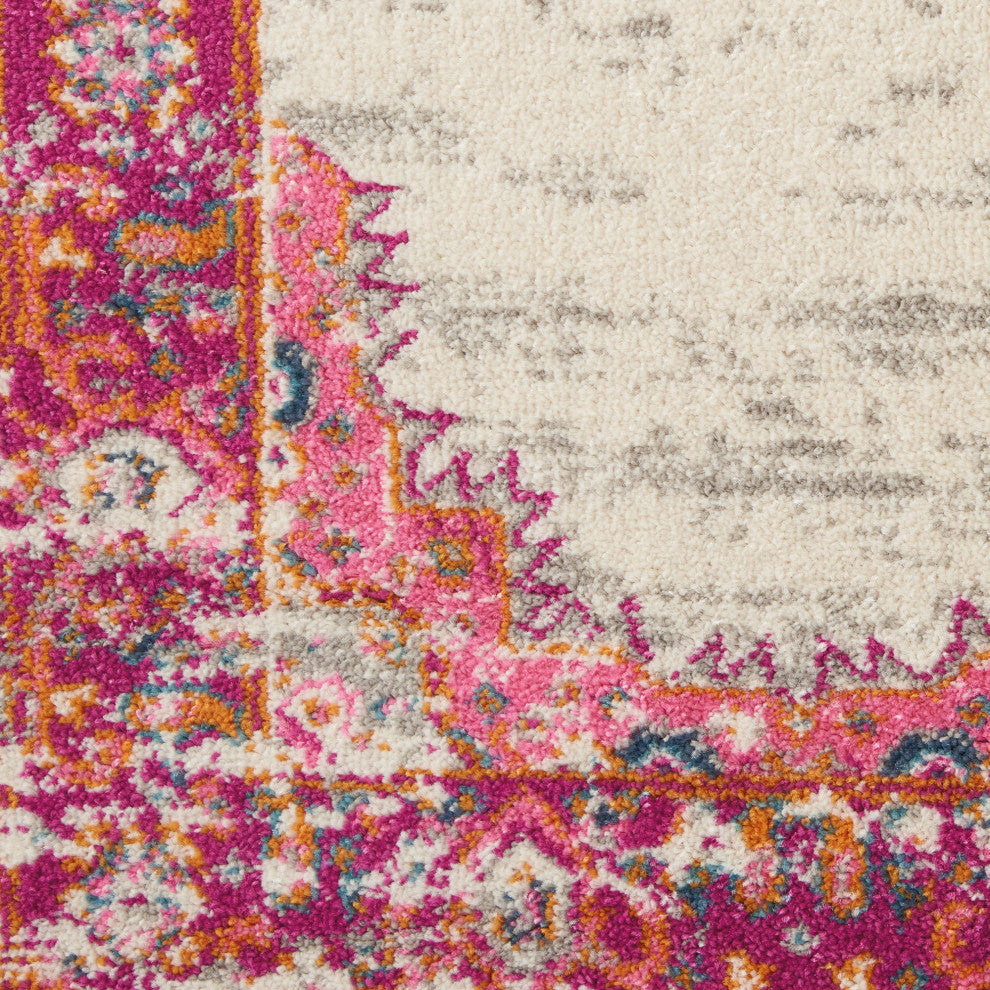 Nourison Passion 12' x 18' Ivory/Fuchsia Bohemian Indoor Area Rug