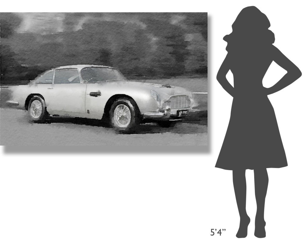 "Aston Martin DB5 Watercolor" Fine Art Print