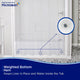 Microban Protected Heavyweight PEVA Shower Liner, 70" W x 72" H, Clear