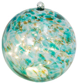 5.75" Battery Operated Turquoise Handblown Glass Sphere