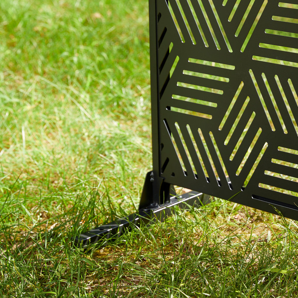 6ft Geometric Pattern Privacy Screen Fence