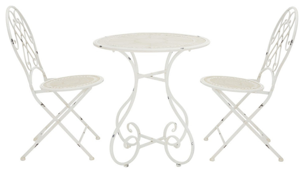 Safavieh Adriel 3Pc Bistro Set, Antique White