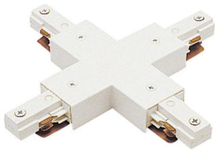 WAC Lighting J2 Track Connectors, White, X Connector