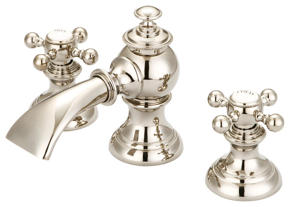 Water Creation Modern Classic Widespread Lavatory Faucet With Pop-Up Drain
