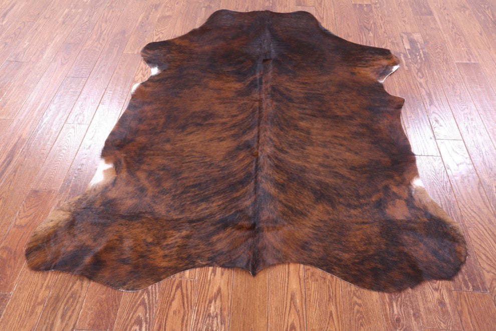 Brindle Natural Cowhide Rug 6' 2" X 5' 6" C2296