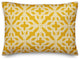 Yellow and White Geo Quatrefoil 14x20 Lumbar Pillow