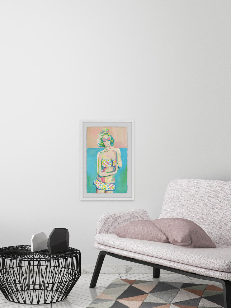 "Coquette" Framed Painting Print, 12"x18"