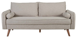 Revive Upholstered Fabric Sofa, Beige