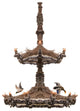 110 Wide Terres Canard 18 Light Two Tier Chandelier
