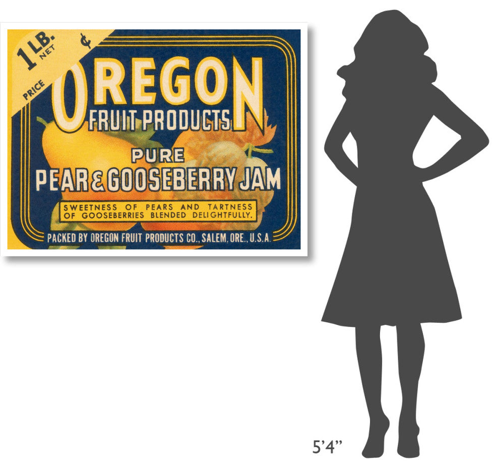 "Pure Pear & Gooseberry Jam" Digital Paper Print by Retrolabel, 46"x35"
