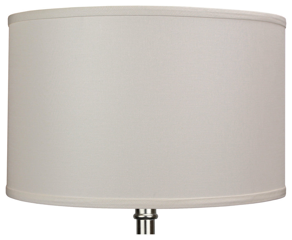 Fenchel Shades, 16"x16"x10" Spider Attachment Drum Lamp Shade, Linen