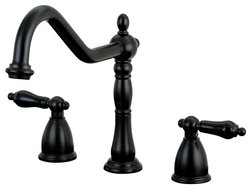 Kingston Brass Widespread Kitchen Faucet, Oil Rubbed Bronze