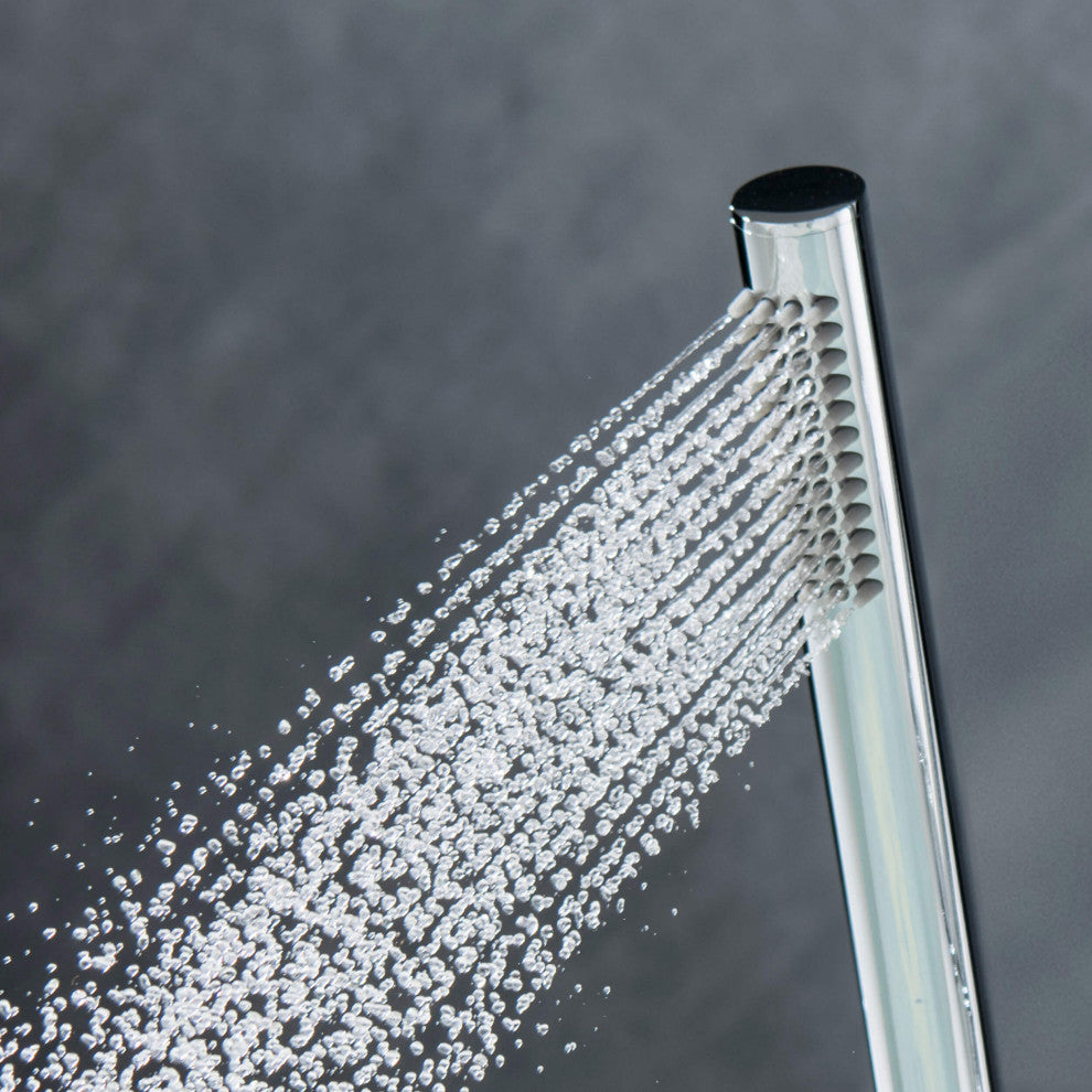 Circular Metal Handheld Shower Head, Chrome