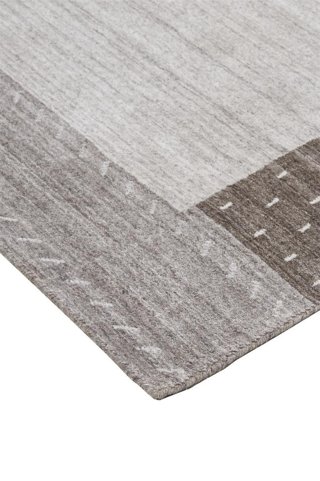 Weave & Wander Yurie Rug, Light Gray, 2'x3'