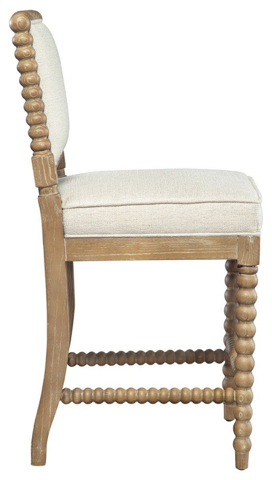 Sara Upholstered Counter Stool, Neutral