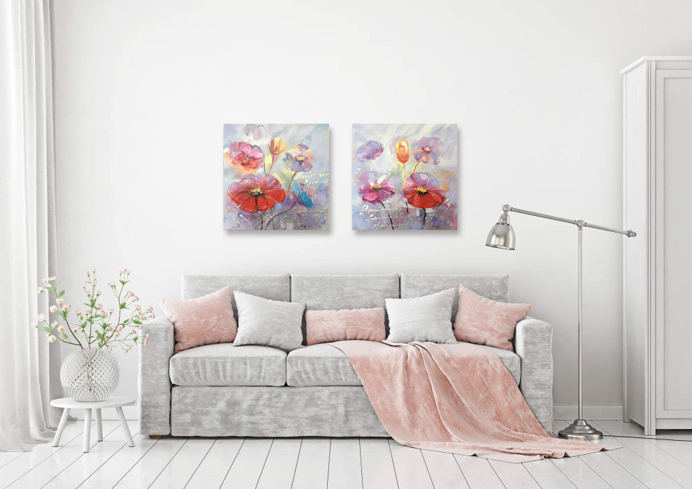 Wall Decor Painting A Beautiful Day with Flowers I
