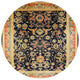 Ahgly Company Indoor Round Mid-Century Modern Area Rugs, 4' Round