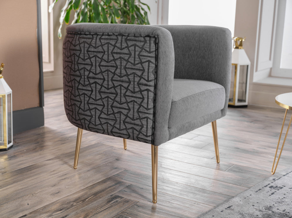 Cloak  Accent Armchair, Cloak Gray