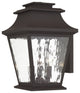 Livex 20235-07 3-Light Bronze Outdoor Wall Lantern, Bronze