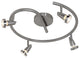 Mirage, 52222, G Cluster Spot, Brushed Steel