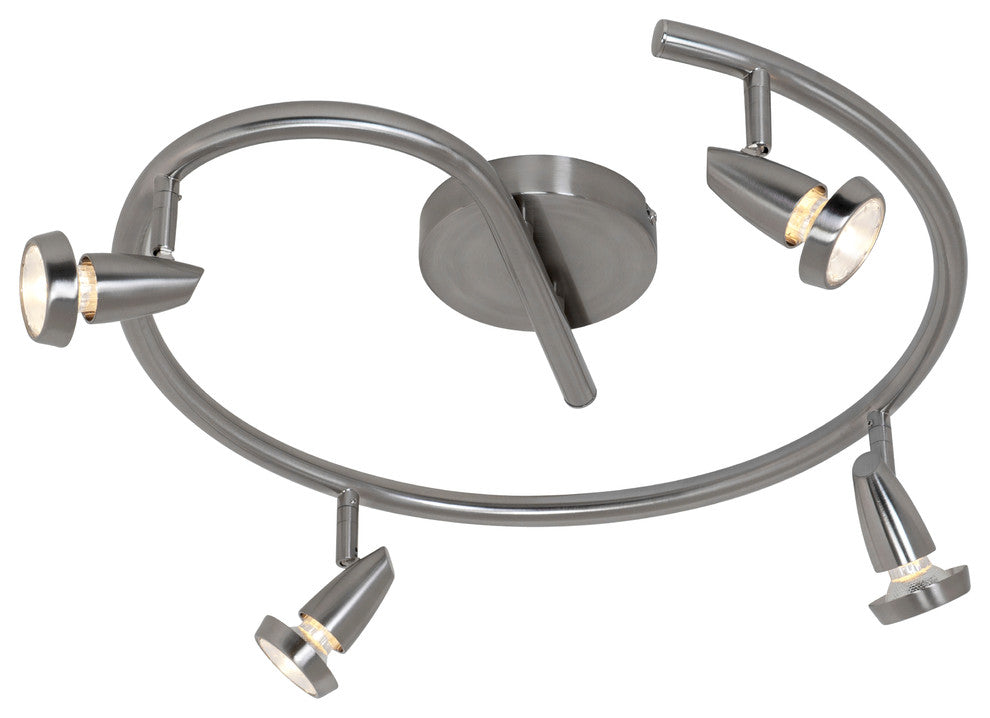 Mirage, 52222, G Cluster Spot, Brushed Steel