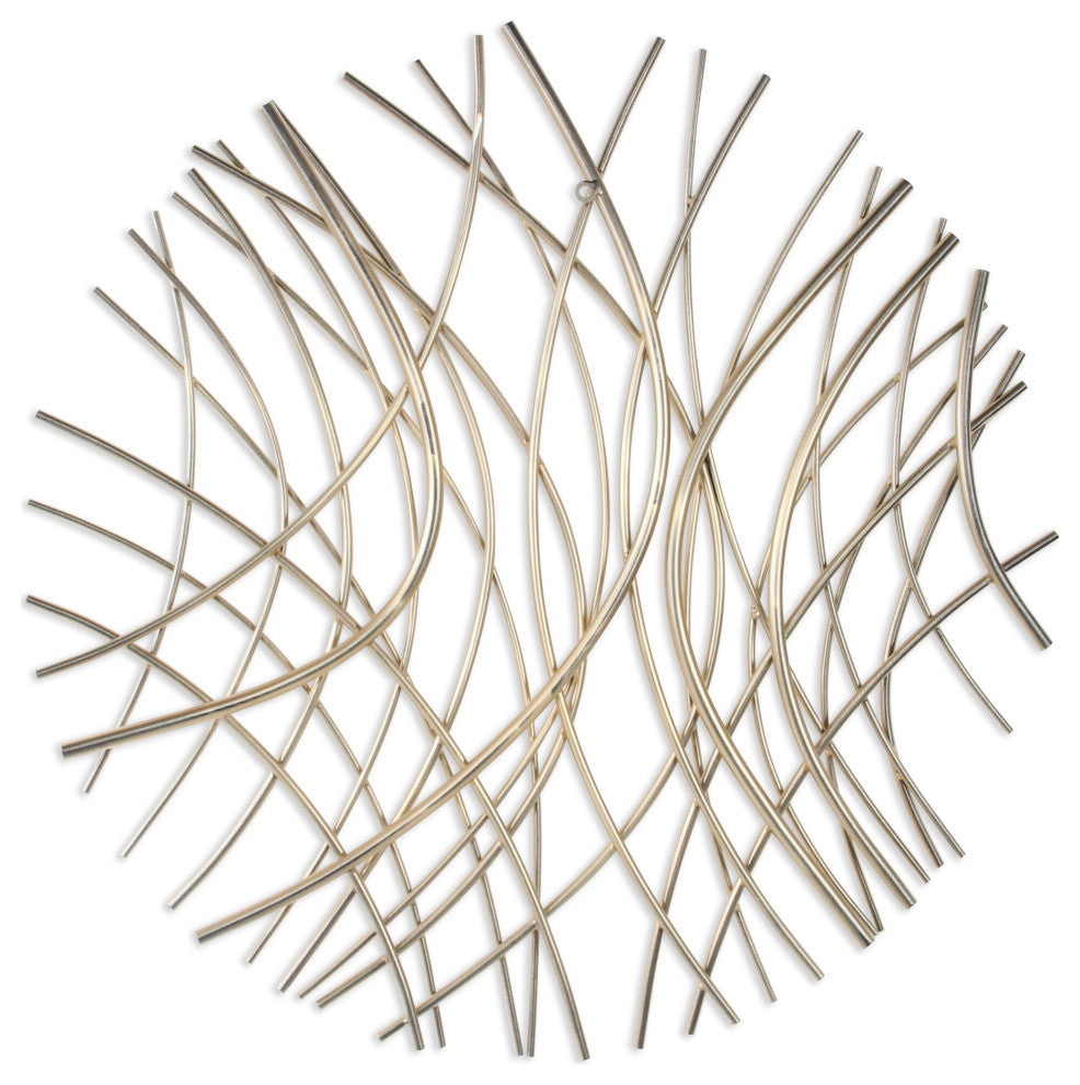 Eleni Large Abstract Wall Decor - Gold