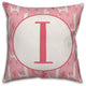 Monogram Lllama Pattern - I 16x16 Spun Poly Pillow