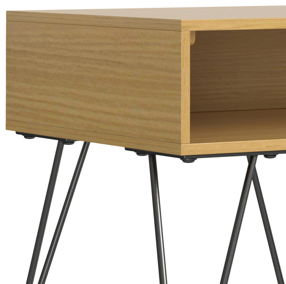 Hunter End Table, Oak Veneer