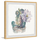 "Cactus Florals" Framed Painting Print, 32"x32"