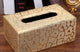 Unique Sliver Floral Leather Napkin Tissue Box Cover