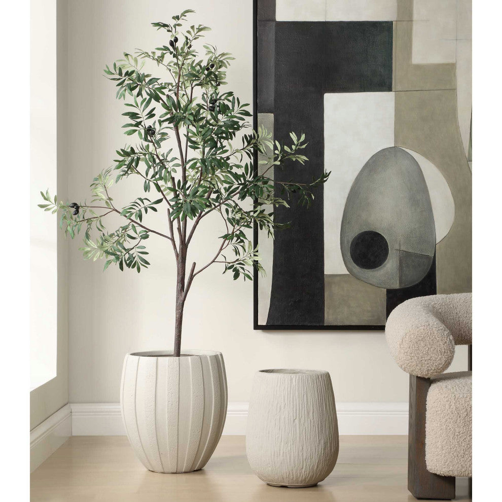 Uttermost Rustic Ridge Off-White Outdoor Planter