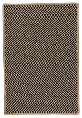 Colonial Mills Point Prim IM13 Black Indoor/Outdoor Area Rug, Rectangular 2'x12'