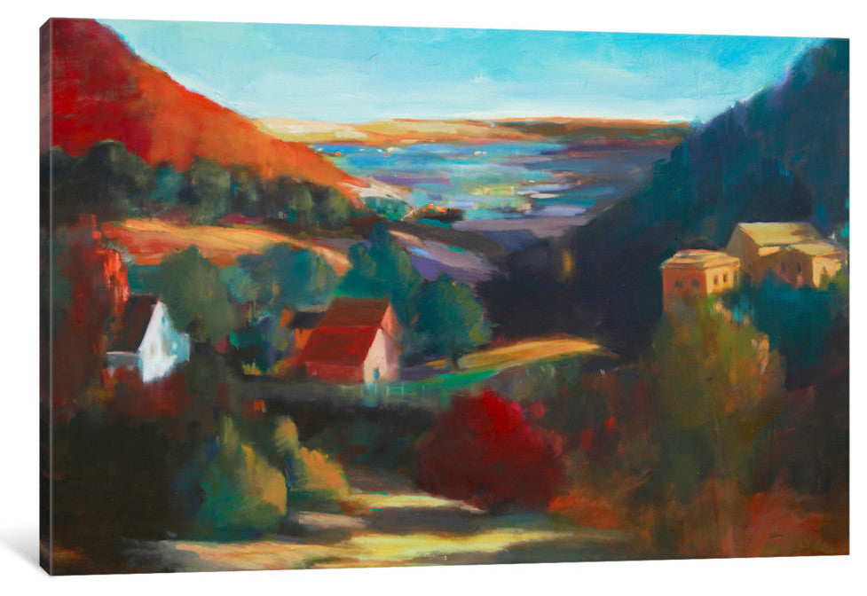 "Valley View II" by Eddie Barbini, Canvas Print, 18"x12"