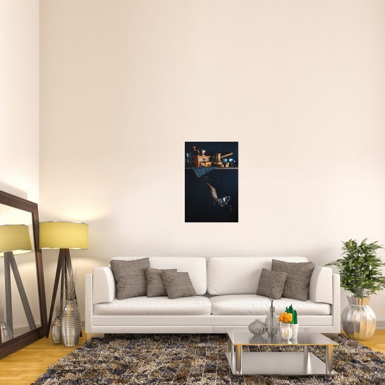 "Coffee From The Top Shelf" Stretched Canvas Giclee by Dina Belenko, 24x36"
