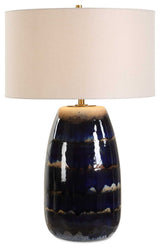 Uttermost Orleans Blue Glaze Table Lamp