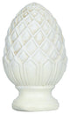 Urbanest Pineapple Lamp Finial, 2", Distressed White, Single