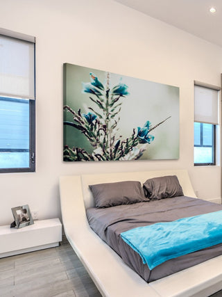 "Sapphire Tower" Painting Print on Wrapped Canvas
