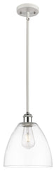 Innovations 516-1S-WPC-GBD-92 1-Light Mini Pendant, White, Polished Chrome