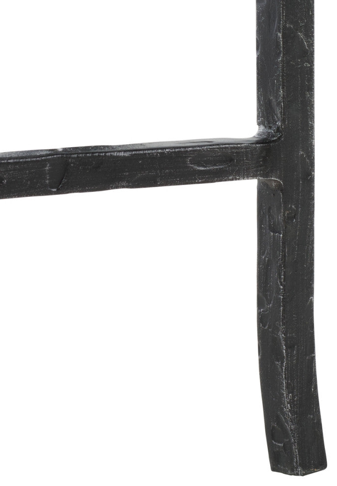 Safavieh Couture Tauri Metal Console Table, Black/Clear