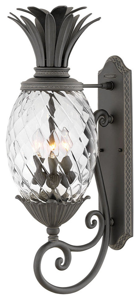 Hinkley Plantation Large Wall Mount Lantern, Museum Black