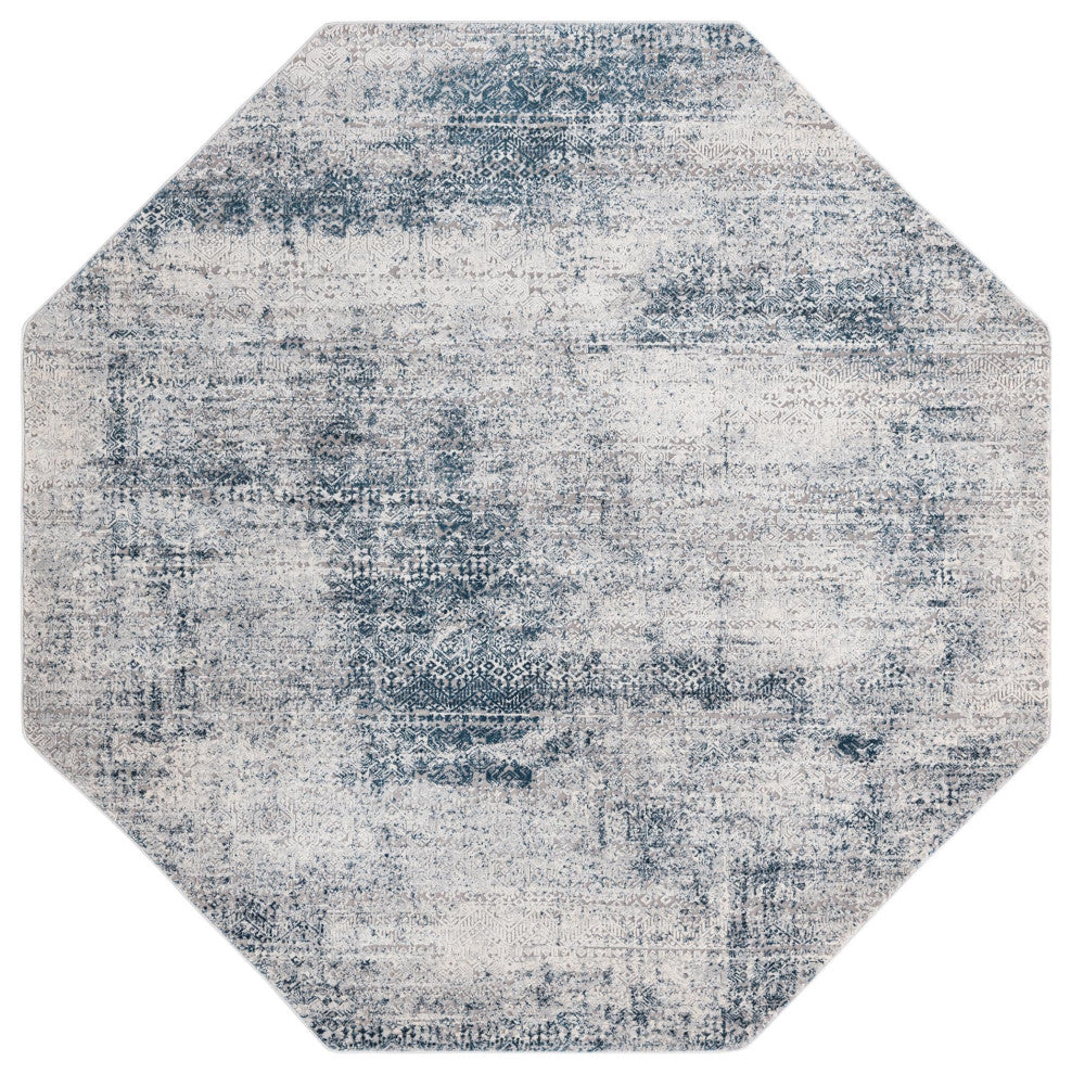 Unique Loom Sarah Finsbury Rug, Blue, 7'10"x7'10" Octagon