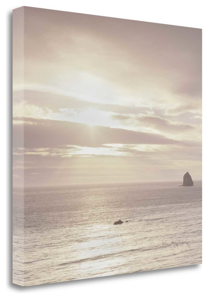 "Shoreline Triptych Left" By Alan Majchrowicz, Giclee on Gallery Wrap Canvas
